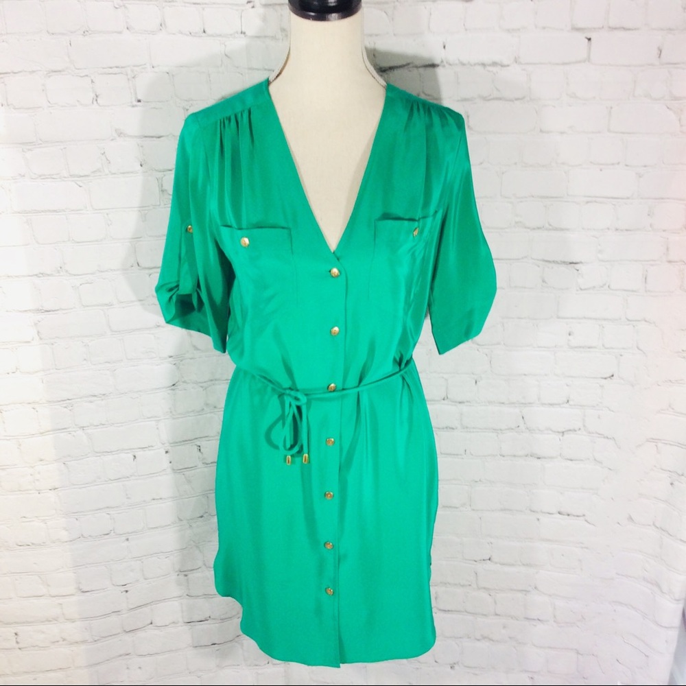 Amanda Uprichard Green Mini Dress